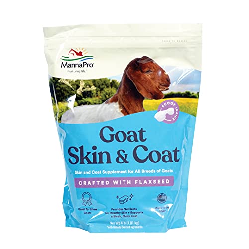 Manna Pro Goat Skin & Coat Supplement with Vitamins, 4 lb Bag