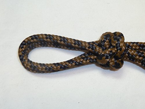 Horse Pocket Halter, Quick Catch Halter - 1/4" Polyester Rope - color: Black/Brown CH