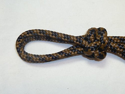 Horse Pocket Halter, Quick Catch Halter - 1/4" Polyester Rope - color: Black/Brown CH