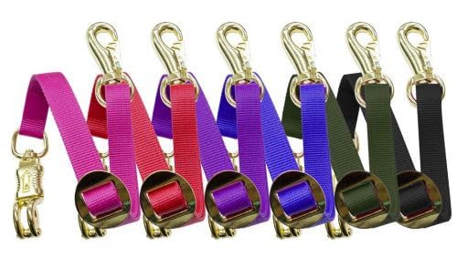 Fully Adjustable Flat Nylon Trailer Tie - color: Black