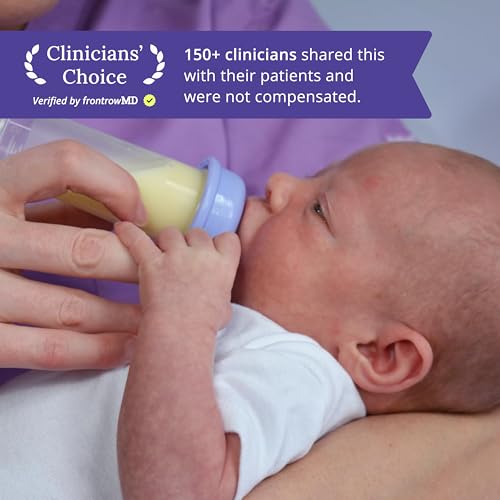 nfant 2X Standard Flow Bottle Nipples (18 ml/min) - Fits Ready-to-Feed Hospital Nursery Bottles & Standard-Neck Baby Bottles - Anti-Colic Vented, 100% Silicone - Blue 4-Pack - color: Blue