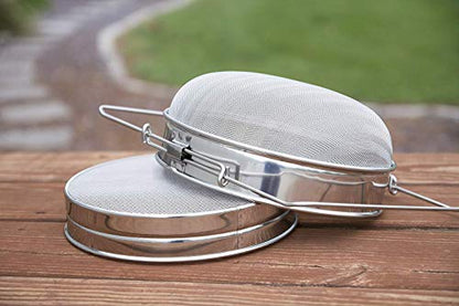 VIVO Double Sieve Stainless Steel Honey Strainer, BEE-V101H