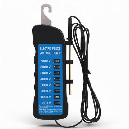 Zunate Electrical Fence Voltage Tester, Electric Fence Fault Finder Voltmeter High Voltage 600-7000V Gardening Tools, Portable Multi Light Voltage Detection for Farm Supply