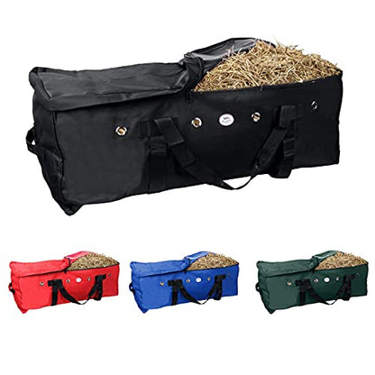 Majestic Ally 1200 D Nylon Fabric Heavy-Duty Hay Bale Storage Bag (Black, Large) - color: Black, size: Large