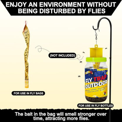 18 Pack Trap Refills, 18 * 30g Fly Bait Packets for All Reusable Flies Trap | Ranch Flies Trap Magnet for Patio Yard | Bug Dissolvable Granules Control All Flies - size: 18 pack