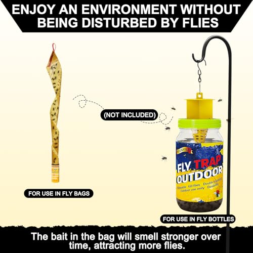 6 Pack Fly Bait, Fly Trap Refills Packets Work with All Reusable Flies Trap - size: 6 pack