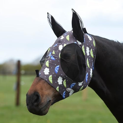 WeatherBeeta Stretch Bug Eye Saver with Ears, Umbrella Print, Pony - color: Umbrella Print, size: Pony