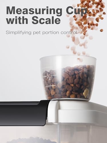 LivLab Mker 20 lb Stackable Pet Food Storage Containers, 3 Pack - color: 20LBS-3Pack-White-2