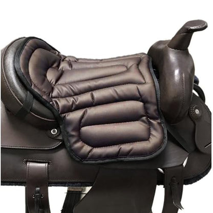 Saddle Tush Cushion Western Long Saddle Pad Horse Riding Seat Saddle Cushion Pad - color: BROWN