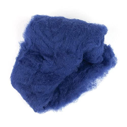 Maori Wool Carded Batting for Needle Felting, 3.5 oz, Evening Blue - color: Evening