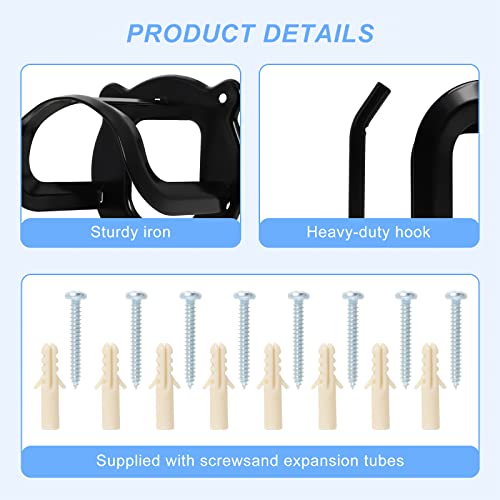 12 Counts Horse Bridle Rack, Bridle Bracket Bridle Hooks with Tubes & Screw - size: 12 Counts