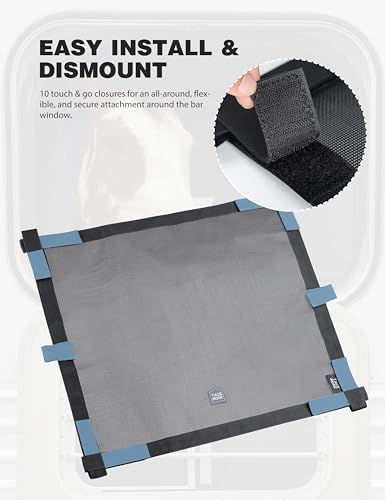 Tackmore Horse Trailer Window Screen Mesh Trailer Safety Bar Window Screen with Mesh Hole Trailer Bar Window Accessories 26 * 22.5 inch - size: 26*22.5 inch