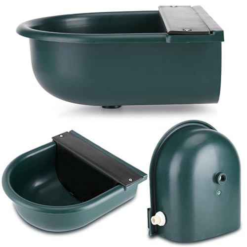 Ejoyous Automatic Water Troughs Livestock, Cattle Water Bowls Poultry Drinking Bowl Adjustable Water Level, for Sheep Goat Horse Dog Water Bowl Trough