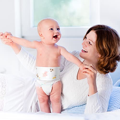 Seematn 8 Pcs Baby Belly Band, Umbilical Cord Cover for Newborn 0-12 Months