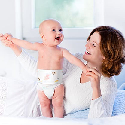 Seematn 8 Pcs Baby Belly Band, Umbilical Cord Cover for Newborn 0-12 Months