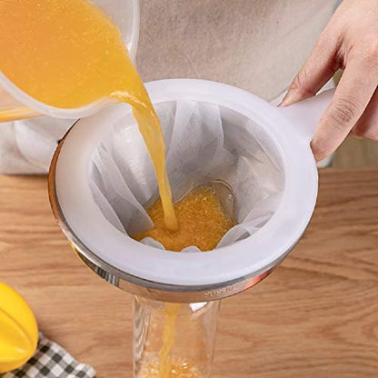 5-Inch Stainless Steel Funnel with Fine Mesh Strainer, 200 Mesh Cooking Oil Filter