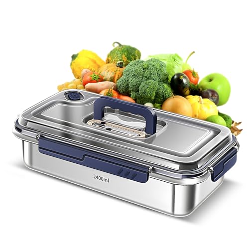 Food Container with Lids Kitchen Storage Container with Date Indicator (3.8L) - size: 3.8L
