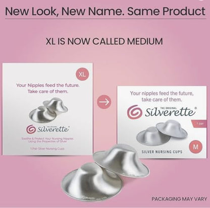 Silverette Nursing Cups, Postpartum Essentials, The Real Silverette, Medium - size: Medium