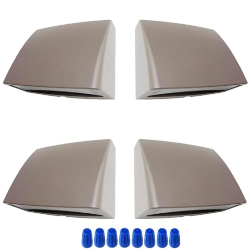 Low Voltage Outdoor Deck Lights 5W 12-24V Landscape Lighting | Deck Railings Dock Step Fence Post Light Aluminum Housing Frosted Glass Cover Warm White Bronze Color 4 Packs - size: 4