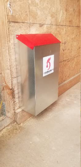 DUNCAN'S FAMILY FARM STORE Space Saving Mountable Steel Poultry Feeder (Back Feed, Front Loading) - size: Back Feeding