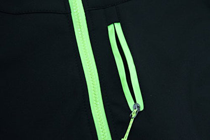 M2C Boys Girls Hooded Windbreaker Fleece Lined Softshell Jacket - color: Black, size: 6-7 Years