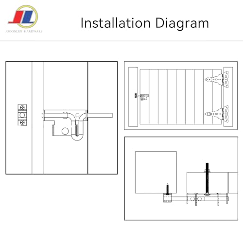 Slide Bolt Gate Latch, Fence Gate Lock, 6.5 Inch, Black - size: Sliding Rod Type