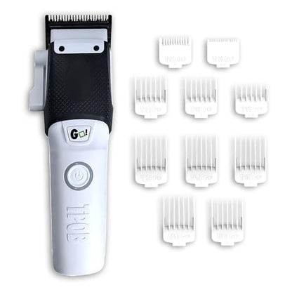 TPOB Professional Barber Hair Clippers (White) - color: White