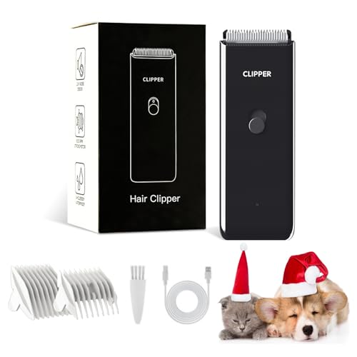 Home Professional Dog Grooming Kit Clipper Low Noise USB Rechargeable for Dog Cat - color: Ap005-black
