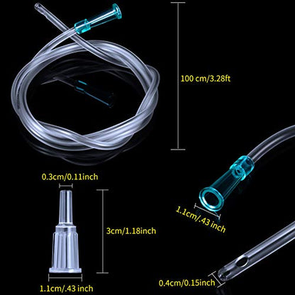 BBTO 2 Pieces 500 ml Large Plastic Syringes with 40'' Tube and Connections - size: 500 ML
