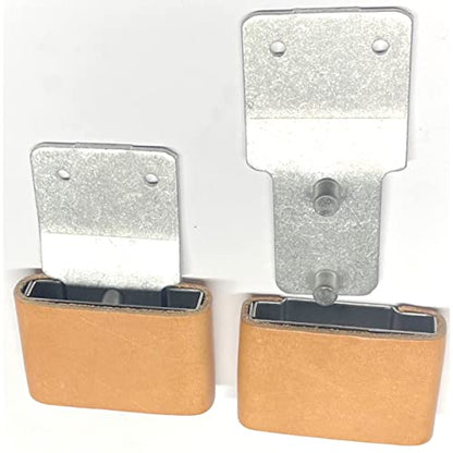 2" Leather Wrapped Blevins Stirrup Buckle Set