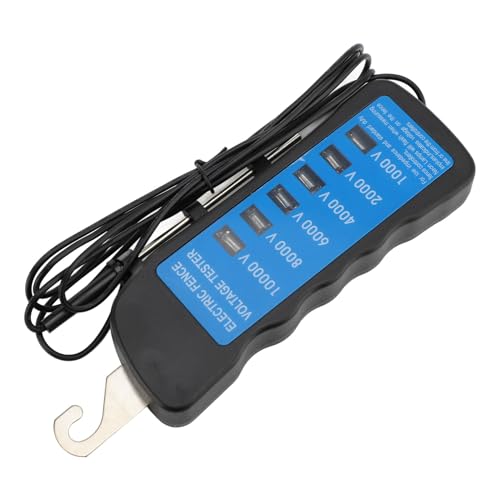 Digital Electric Fence Voltage Tester, Handheld, Fault Finder with LED Indicator for Livestock Equipment