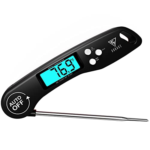 DOQAUS Meat Thermometer Digital – Instant Read Food Thermometer for Cooking - color: Night Black, size: 1 Pack (4.6 Inches Probe)