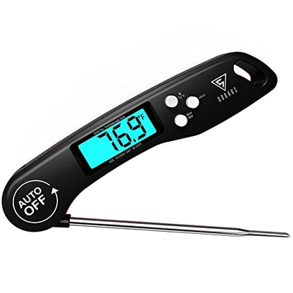 DOQAUS Meat Thermometer Digital – Instant Read Food Thermometer for Cooking - color: Night Black, size: 1 Pack (4.6 Inches Probe)