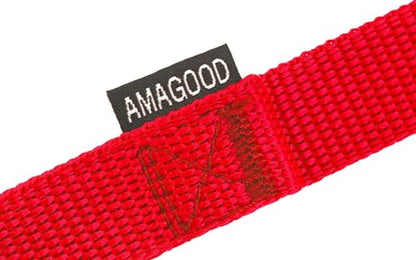 AMAGOOD Dog/Puppy Obedience Recall Training Agility Lead-15 ft 20 ft 30 ft 50 ft Long Leash-for Dog Training,Tie Out,Play,Safety,Camping (15Feet x 1Inch, Red) - color: Red, size: 1 Inch x 15 Feet