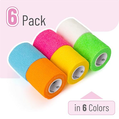Mr. Pen- Self Adhesive Bandage Wrap, 2" x 5 Yards, 6 Pack - color: Midnight, size: 2" x 5 Yards, 6 Pack