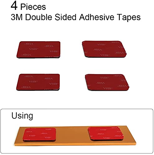2" x 8" Aluminum Nameplate Holder for Wall or Door 2 Pack (Rose Gold) - color: Rose Gold