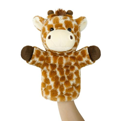 Giraffe Puppet Kids Hand Puppets Adults Large Safari Stuffed Animal for Story Time Teaching Educational Toy Adult Hands Fit Washable Stuffed Long Neck Cute Giraffe Plush Toys - color: Giraffe