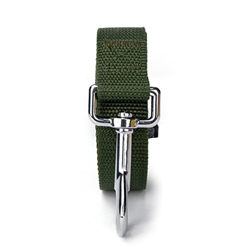Strong Durable 6 ft Nylon Dog Training Leash, 1 Inch Wide Traction Rope, for Small and Medium Dog (Military Green, 6 Feet) - color: Military green, size: 6 Feet