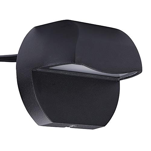 Arrownine Landscape Lighting Cast Aluminum 2.5W Deck LED Lights | Low Voltage 12V Outdoor Step Light Post Stair Fence Lighting Warm White Water Resistant IP65 Black Finish 1-Pack - color: Black Finish, size: 1-Pack