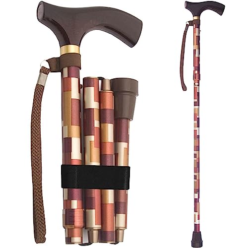 Switch Sticks Folding Walking Cane For Women & Men - color: Maple