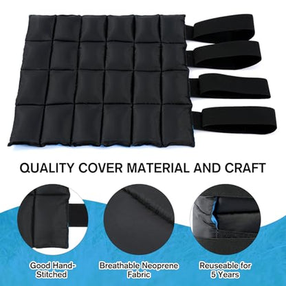 Ice Boots for Horses, Black & Blue, 2 Pack - size: 2Pack