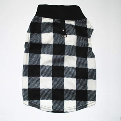 Dog Sweater, Soft Fleece Vest with Leash Ring Pullover Jacket Winter Pet Dog Clothes for Puppy Small Dogs Cat Teddy Chihuahua Yorkshire for Christmas (M, Black White) | Winter Jacket,Pet Clothing,Dog Clothes,Puppy,For Small Dogs Cats,Teddy,Cat Apparel,Dog