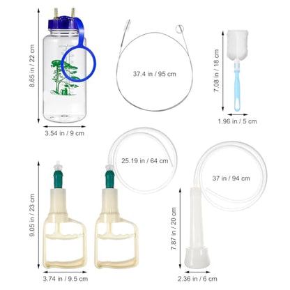 1Set Portable Manual Milking Machine for Cows and Sheep Cattle Milking Equipment Food-Grade Plastic Easy to Use and Clean for Dairy Farms Home Use
