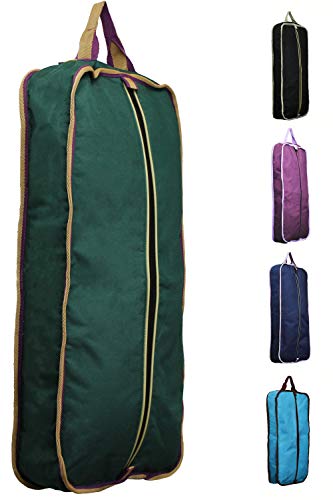 Derby Originals Padded 3 Layered Halter Bridle Carry Bags For Horse Tack- Keeps Tack Clean & Dry - color: Hunter Green