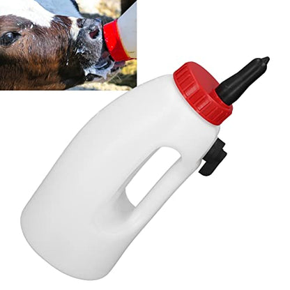 4L Calf Nursing Feeding Bottle, Calf Bottle with Nipple Handle Milk Pot Calves Nursing Milk Feeding Bottle with Handle Livestock Supplies