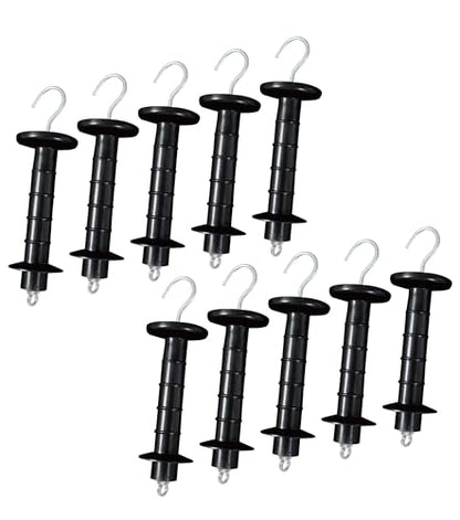 Insulated Fence Plastic Gate Handle, 10PCS Handle Heavy Duty Electric Fence Gate Handle, Black - color: Black, size: PK10