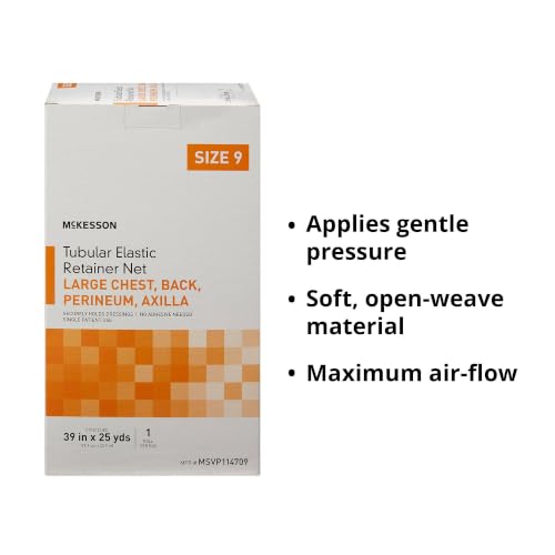 McKesson Tubular Elastic Retainer Net Dressing, Large, 39 in x 25 yd, 1 ct - size: Size 9 1 Count