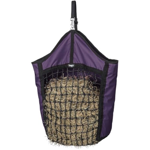 Tough 1 Nylon Hay Tote with Net Front - color: Purple