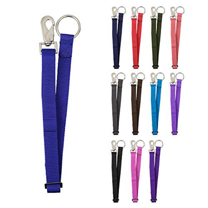 Heavy Duty Adjustable Horse Water Bucket Straps Hangers by Derby (Royal Blue) - color: Blue
