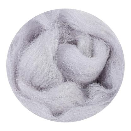 There are 170 Colors and 9 Shades Available This Woollen Yarn is Made of 100% Pure Wool Weighs 3.53oz(100 g) and issuitableformediumtolargeDIYneedlefeltingprojects (Black White Tones, 83) - color: 83, style: Black white tones